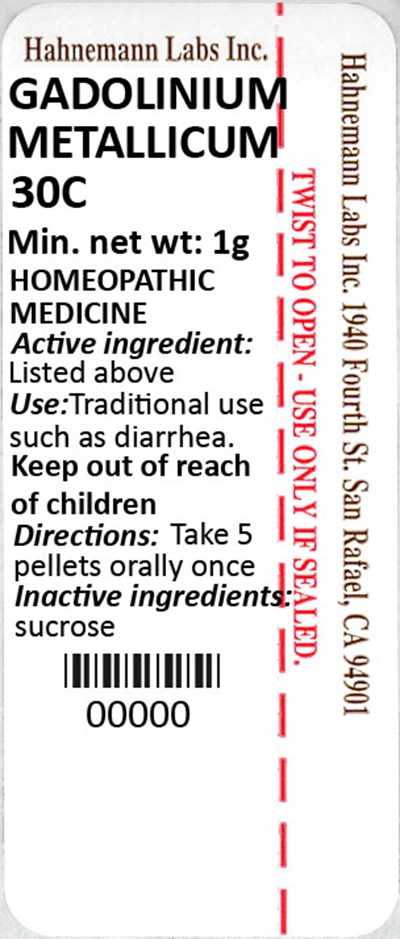 Gadolinium Metallicum 30C 1g - Gadolinium Metallicum 30C 1g